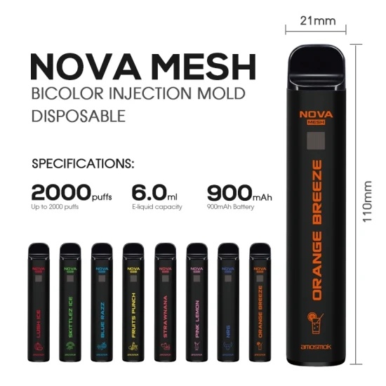 Canadian Market 2021 Wholesale Price Disposable Vape Electronic Cigarette with 2000 Vape Pen Pod