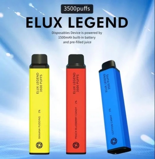 3500 Puff High Quality Dispossable Vape Pen Elux Legend 2% Nic Electronic Cigarette Atomizer Ecig Puff Bar Puff Plus