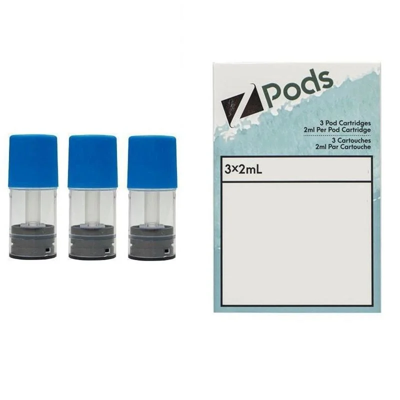 Authentic Zpods S Pods Cartridge Disposable E-Cigarettes 2ml 26 Options Prefilled Carts No Leaking Pod Battery Vape Pen Zpods