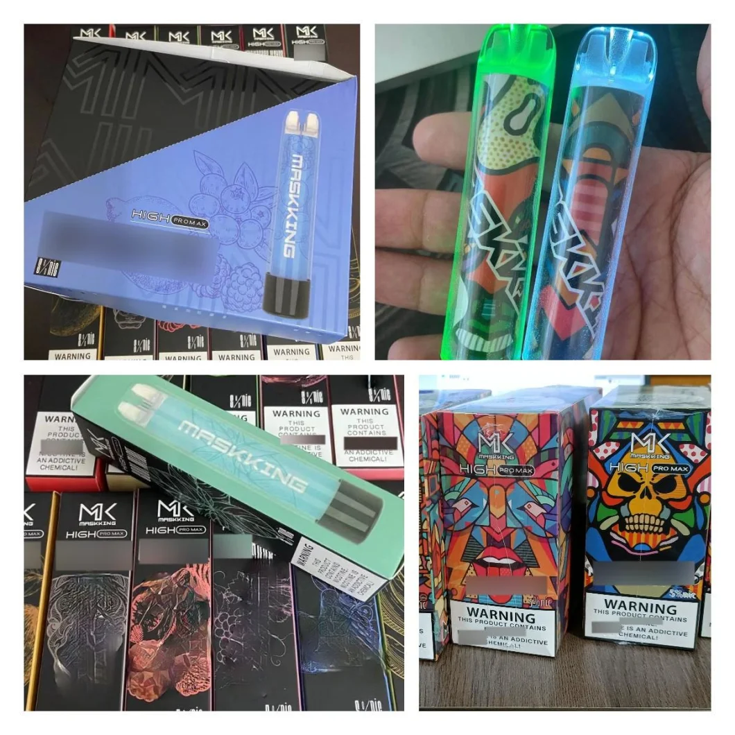 Masking High PRO Max Disposable Vape Electronic Cigarettes 1500 Puffs 4.5ml Cartridge Ready to Use Transparent Mouthpiece Bang XXL Mask