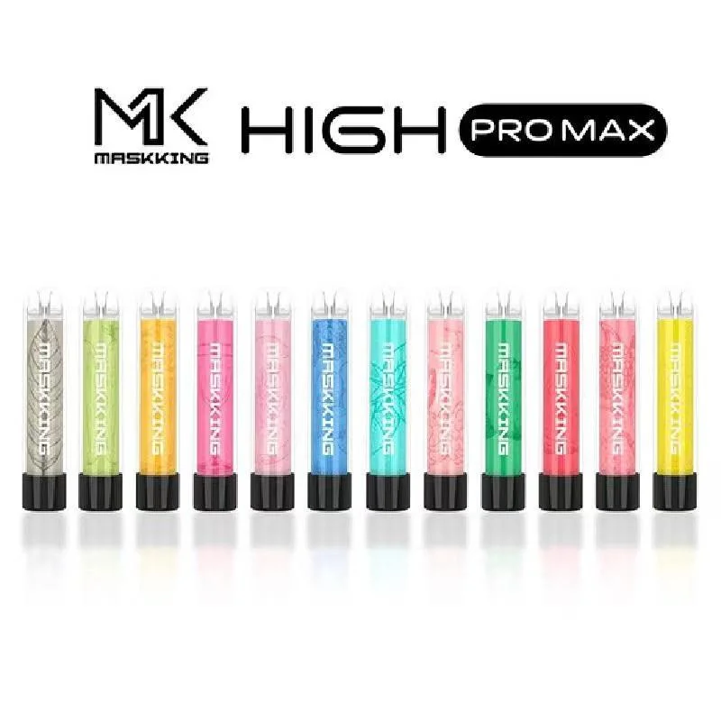 Masking High PRO Max Disposable Vape Electronic Cigarettes 1500 Puffs 4.5ml Cartridge Ready to Use Transparent Mouthpiece Bang XXL Mask