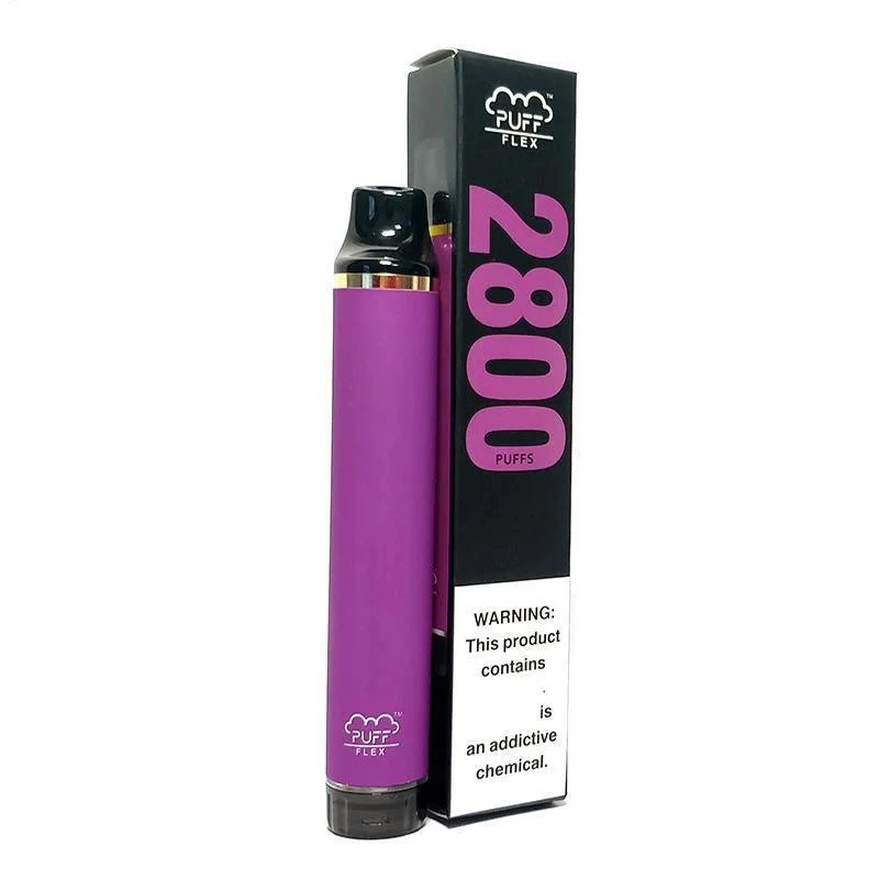 Disposable Vape Pen Pod Puff Flex 2800 Puffs E-Cigarette Device 800 1600 2000 Puffs Prefilled Cartridge