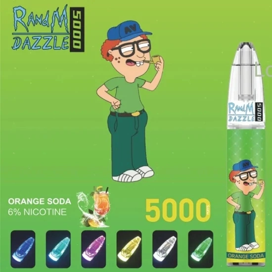 Randm Dazzle Light Glowing Disposable Vape Pen Pod Device Wholesale 5000 Puffs 5000puffs
