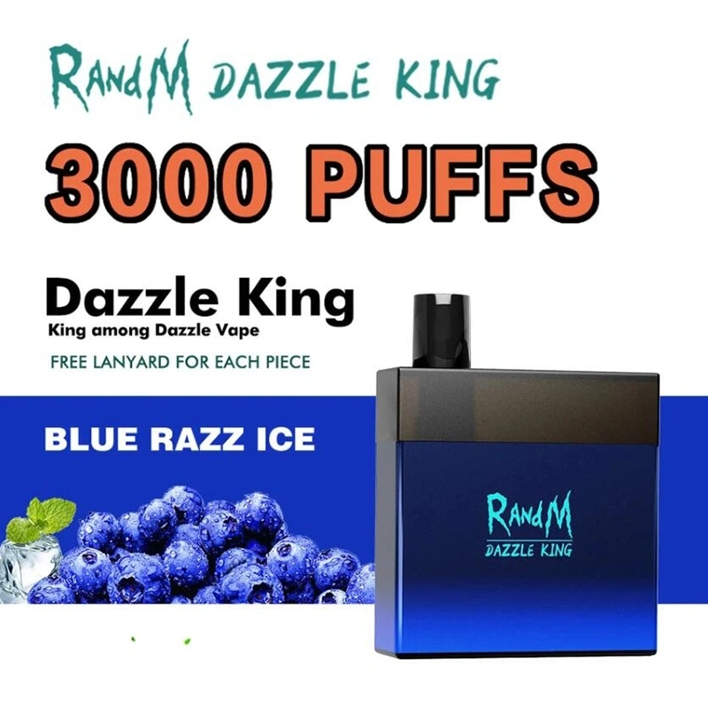 Randm Dazzle King LED Light Glowing 3000 Puffs Disposable Vape Pod Device Disposable Vape 5000 Puffs