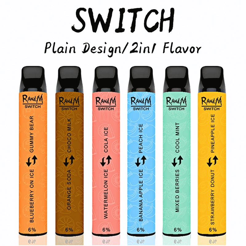 Disposable Vape Pod Device Wholesale I Vape Randm Switch 2in1 Plain Design 2400 Puffs Electronic Cigarette Pen Bar