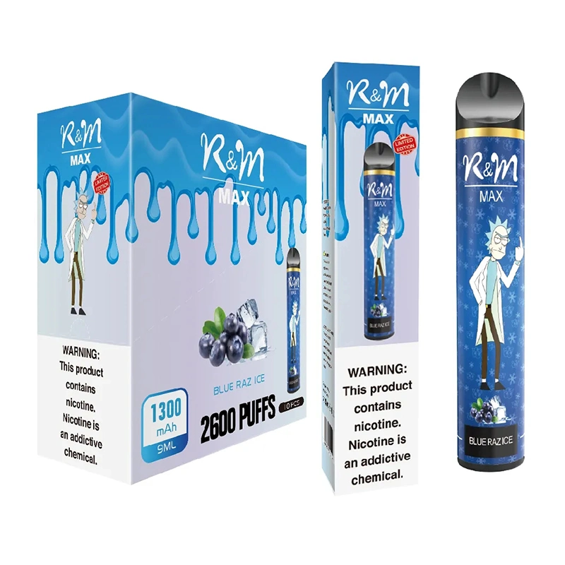 Hottest Factory Fast Delivery Direct Selling 2600puffs 10 Flavors of Disposable R&M Max Vape Pen
