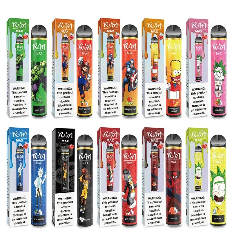 Hottest Factory Fast Delivery Direct Selling 2600puffs 10 Flavors of Disposable R&M Max Vape Pen