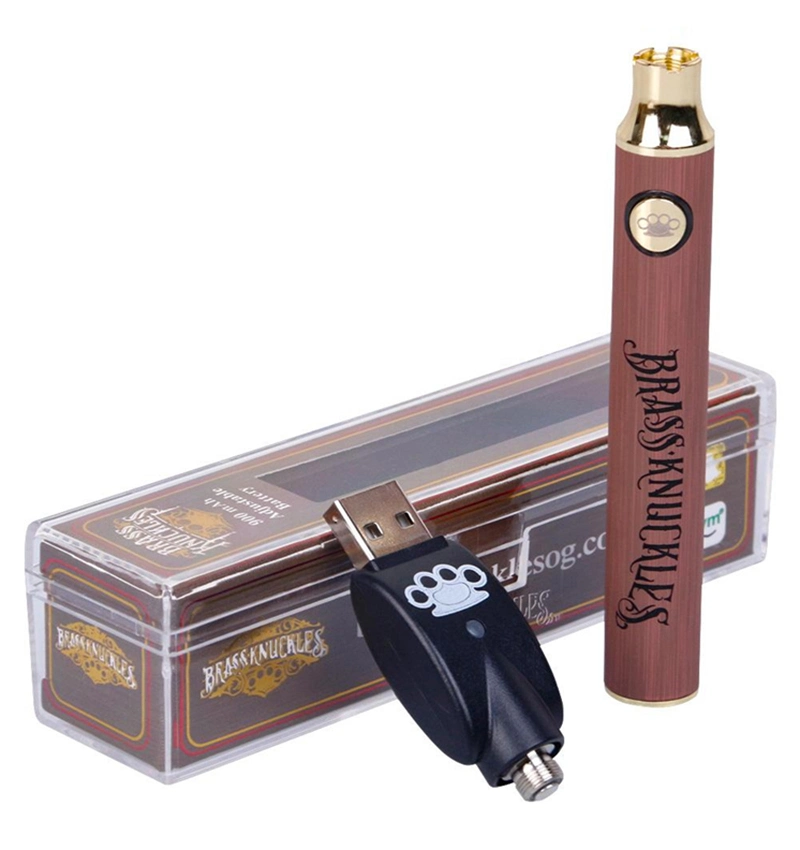 Brass Knuckles Battery 510 Thread Bk 650mAh/900mAh Cbbd Vape Pen Preheating Voltage Adjustable Vertex Vape Pen Battery