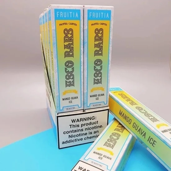Esco Bars 2500puffs 1000mAh Battery 6ml Vape Pen Stick Pod Device Disposable E Cigarettes
