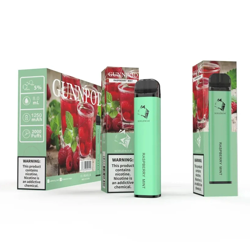 Hot Selling Custom 2000 Puffs Gunpod Disposable Vape Pen Clearomizer Gunpod Pod