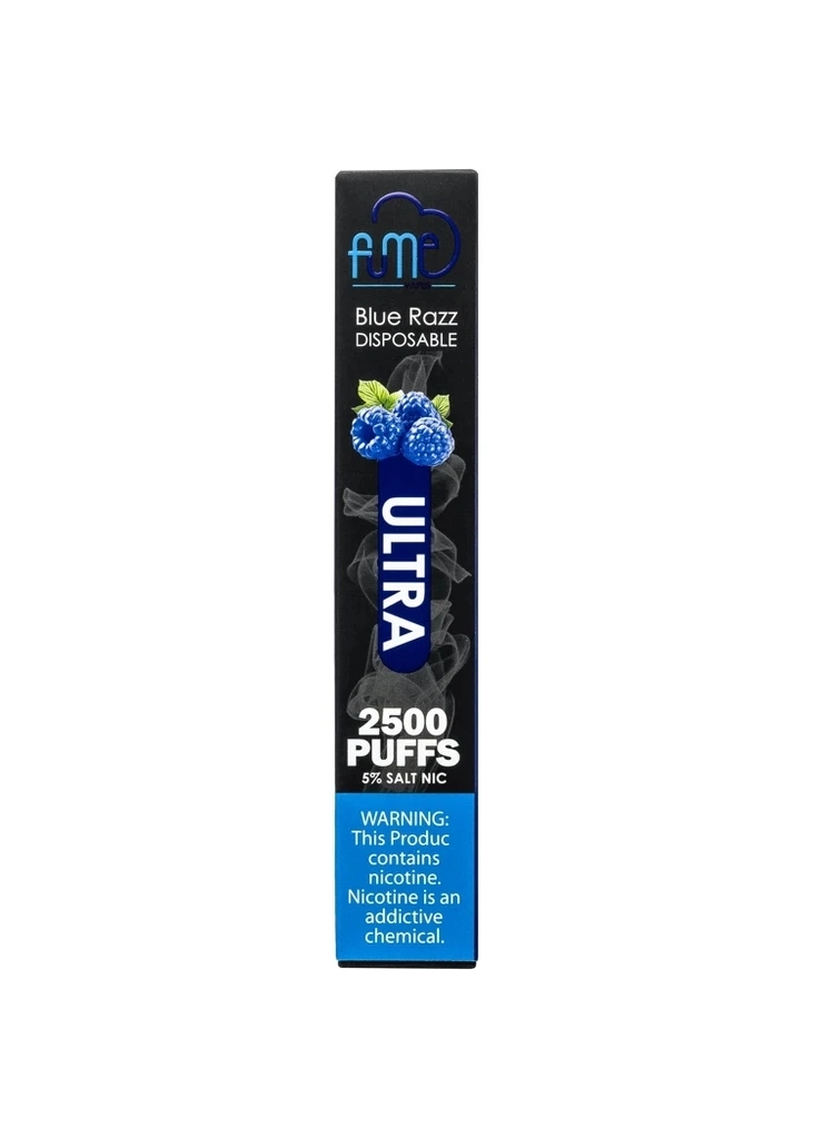 Fume Ultra 2500 Blue Razz Disposable Device 5% Salt Nicotine Vape Pen Electronic Cigarette