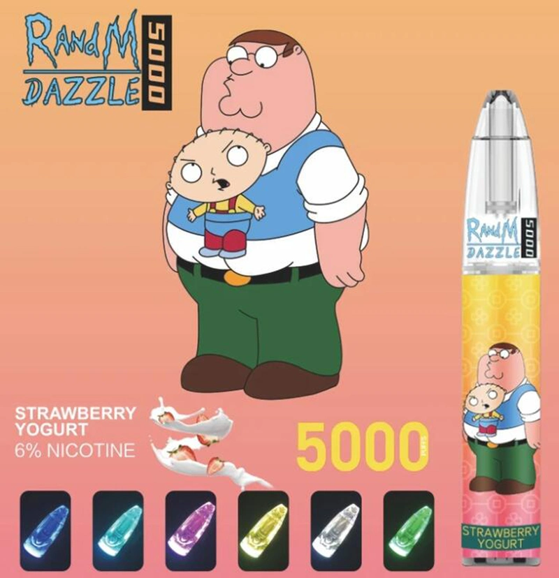Disposable Vape Rechargeable Randm Dazzle 5000 Puffs RGB Randm Dazzle E Cigarette